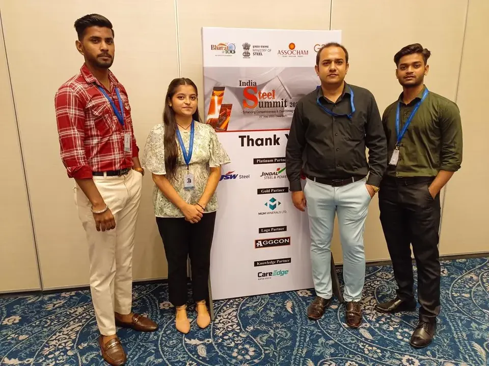 Seospidy team members at India Steel Summit 2023