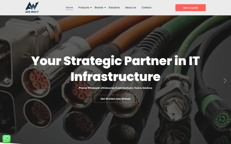 Arkwinit website, built by Seospidy